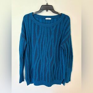 Womens Vince Waterfall Ribbed Wool/ Cashmere Sweater Size Medium